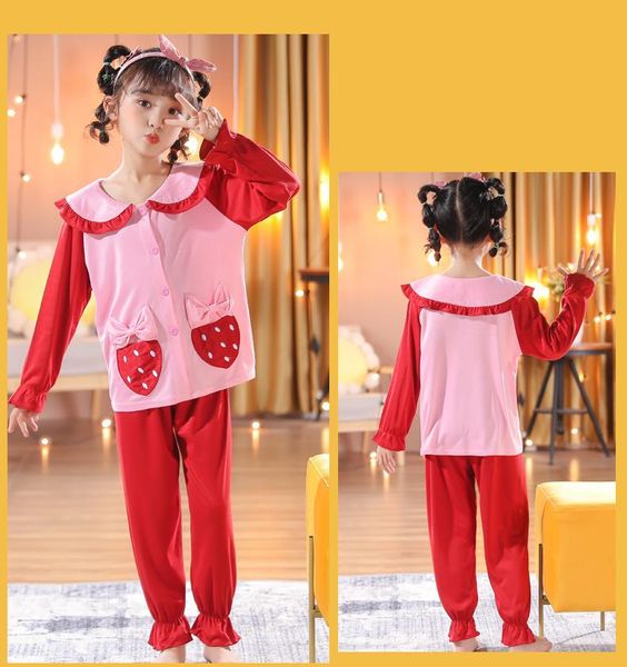 pajamas casual autumn children set long sleeve girls sleepwear pijama suit leisure kids homewear full sweet baby tracksuit, Blue;red
pajamas casual autumn children set long sleeve girls sleepwear pijama suit leisure kids homewear full sweet baby tracksuit, Blue;red
