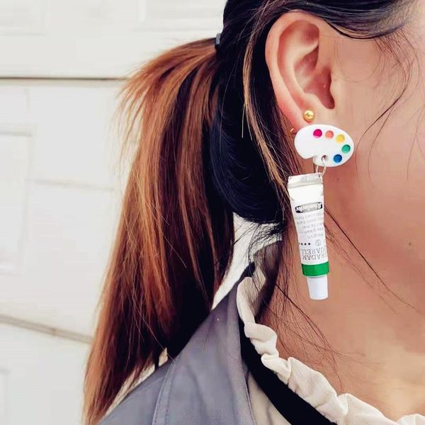 dangle & chandelier donarsei funny paint watercolor drop earrings for women cute handmade colorful pigment novelty jewelry, Silver
dangle & chandelier donarsei funny paint watercolor drop earrings for women cute handmade colorful pigment novelty jewelry, Silver