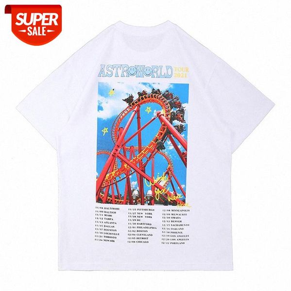 tide brand fashion high street simple print t-shirt oversize roller coaster short-sleeved tee men and women #ul12, White;black
tide brand fashion high street simple print t-shirt oversize roller coaster short-sleeved tee men and women #ul12, White;black