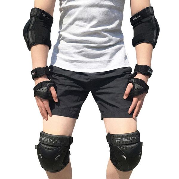 elbow & knee pads complete 6pcs/set roller skating protector kids adults riding skateboard ice sports wrist guard protective gear, Black;gray
elbow & knee pads complete 6pcs/set roller skating protector kids adults riding skateboard ice sports wrist guard protective gear, Black;gray
