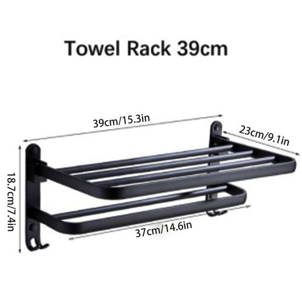 hooks & rails punch-wall mount bathroom towel storage rack double-layer waterproof rustproof shelf floating strong bearing
hooks & rails punch-wall mount bathroom towel storage rack double-layer waterproof rustproof shelf floating strong bearing