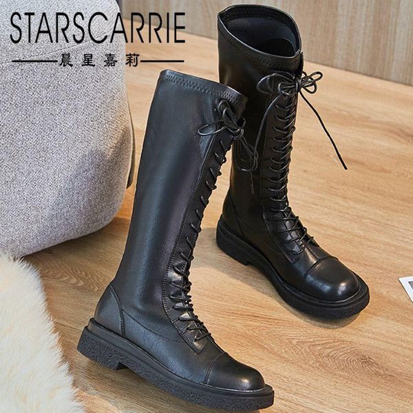 boots leather women 2021 19-hole lace-up zipper high-tube knight net celebrity thin trend female, Black
boots leather women 2021 19-hole lace-up zipper high-tube knight net celebrity thin trend female, Black