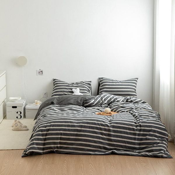 bedding sets nordic washed 100%egyptian cotton classic plaid set home linens duvet cover pillowcase flat fitted bed linen sheet
bedding sets nordic washed 100%egyptian cotton classic plaid set home linens duvet cover pillowcase flat fitted bed linen sheet