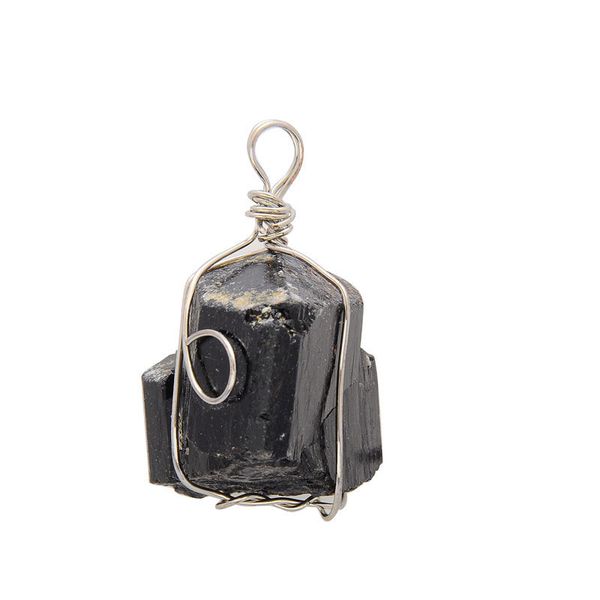 handmade irregular natural black stone silver plated wire pendant necklaces lucky jewelry for women men with chain
handmade irregular natural black stone silver plated wire pendant necklaces lucky jewelry for women men with chain