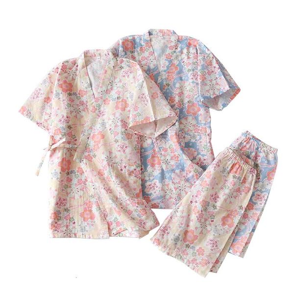 women's sleepwear summer new ladies japanese kinomo style pajamas set sweet floral printed women comfort thin cotton loose homewea, Black;red
women's sleepwear summer new ladies japanese kinomo style pajamas set sweet floral printed women comfort thin cotton loose homewea, Black;red