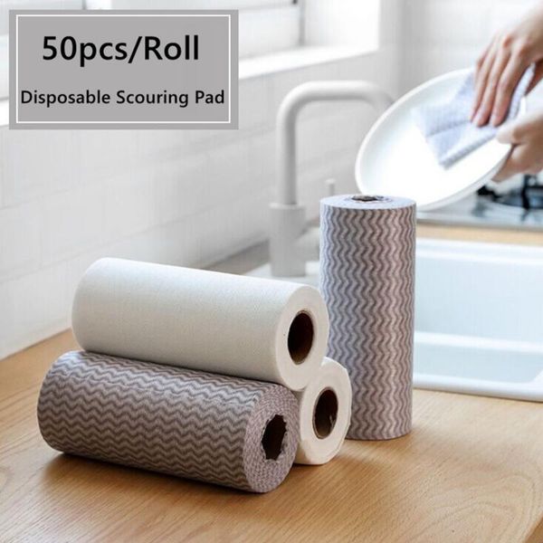 50pcs/roll disposable non-woven fabric scouring pad cleaning cloth for kitchen and tableware dishcloths paper
50pcs/roll disposable non-woven fabric scouring pad cleaning cloth for kitchen and tableware dishcloths paper