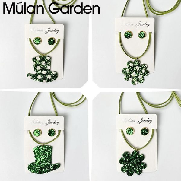 earrings & necklace m&g st patricks day sets for women green shamrocks hat pendant luck earring set ireland love girl holiday gift jewelry, Silver
earrings & necklace m&g st patricks day sets for women green shamrocks hat pendant luck earring set ireland love girl holiday gift jewelry, Silver