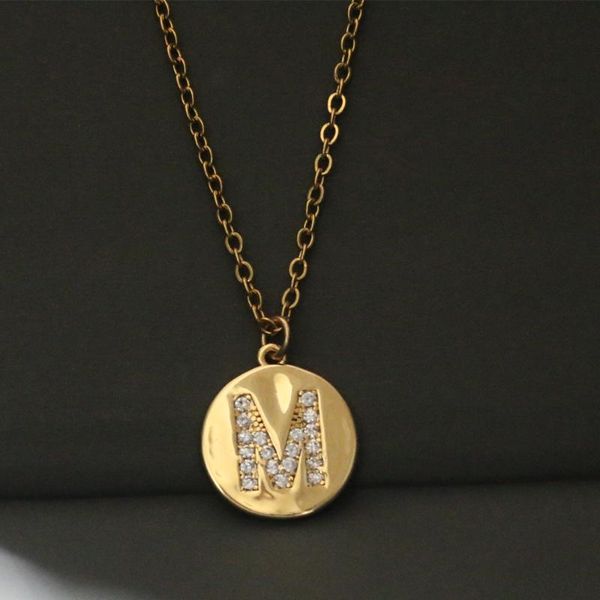pendant necklaces simple copper a-z 26 initial letter round necklace womem men trendy gold color cz alphabet charm steel chain jewelry, Silver
pendant necklaces simple copper a-z 26 initial letter round necklace womem men trendy gold color cz alphabet charm steel chain jewelry, Silver