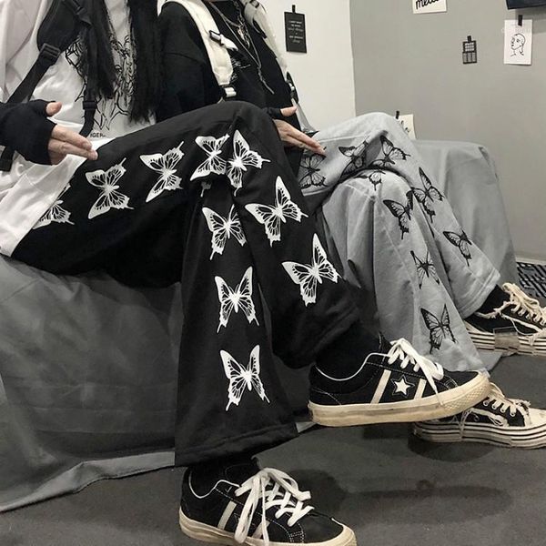 spring korean butterfly print loose straight wide leg pants women's & capris, Black;white
spring korean butterfly print loose straight wide leg pants women's & capris, Black;white