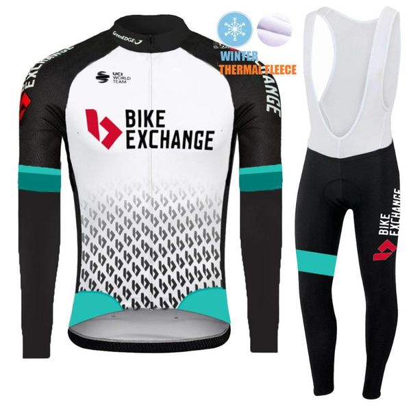 suit bike exchange team 2021 winter cycling jersey set clothing mens long sleeve mtb road pants bib ropa ciclismo racing sets, Black;blue
suit bike exchange team 2021 winter cycling jersey set clothing mens long sleeve mtb road pants bib ropa ciclismo racing sets, Black;blue