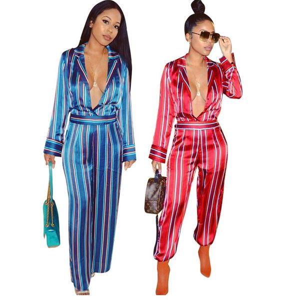 women's jumpsuits & rompers 2021 autumn striped print womens jumpsuit long pants turn down collar macacao feminino curto casual overall, Black;white
women's jumpsuits & rompers 2021 autumn striped print womens jumpsuit long pants turn down collar macacao feminino curto casual overall, Black;white