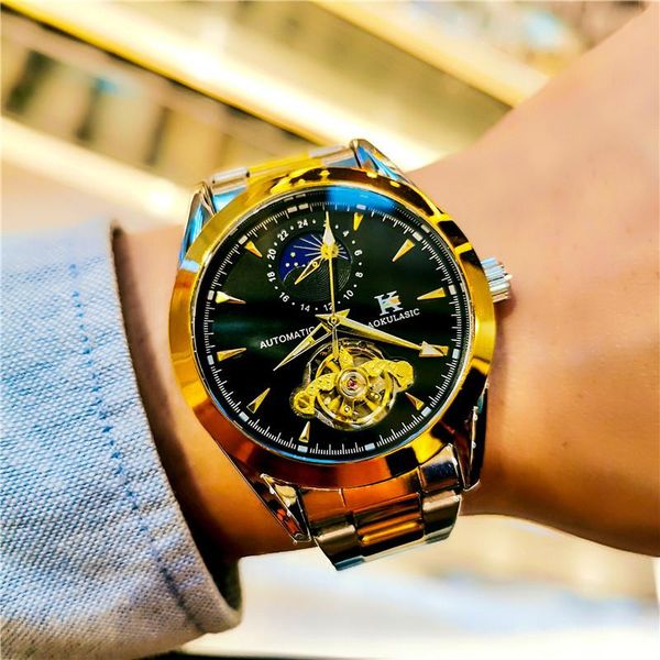 wristwatches 2021 aokulasic brand watch men automatic mechanical mens tourbillon 40mm waterproof luxury moon business, Slivery;brown
wristwatches 2021 aokulasic brand watch men automatic mechanical mens tourbillon 40mm waterproof luxury moon business, Slivery;brown