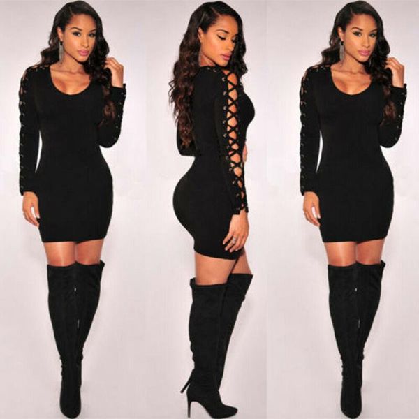 casual dresses 2021 women long sleeve bandage bodycon dress party evening mini ladies black hollow, Black;gray
casual dresses 2021 women long sleeve bandage bodycon dress party evening mini ladies black hollow, Black;gray