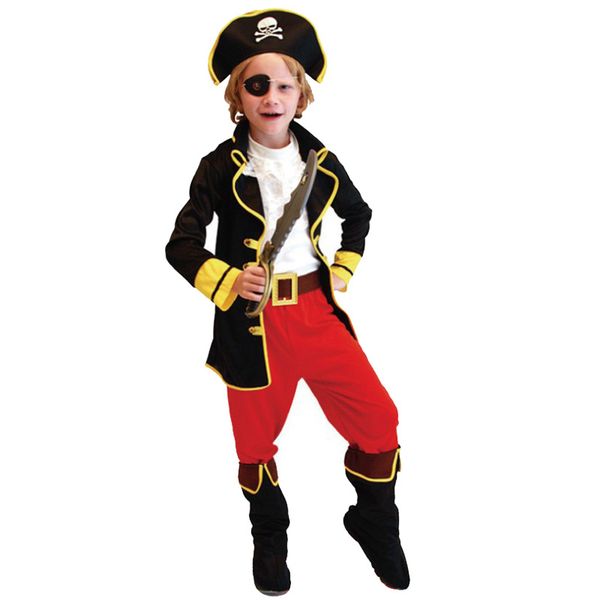 halloween kids boys pirate costume cosplay sets for children school party christmas gift, Black;red
halloween kids boys pirate costume cosplay sets for children school party christmas gift, Black;red
