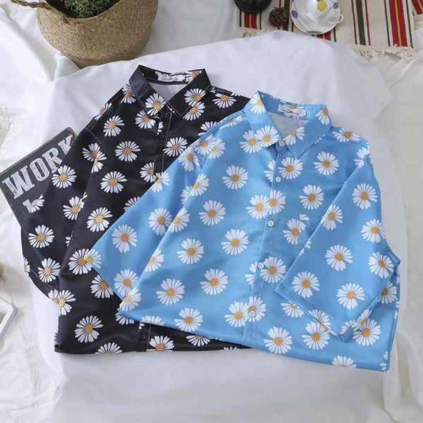men's casual shirts shirt beach sunscreen casual korean loose personality men's half sleeve daisy shirt qdux, White;black
men's casual shirts shirt beach sunscreen casual korean loose personality men's half sleeve daisy shirt qdux, White;black