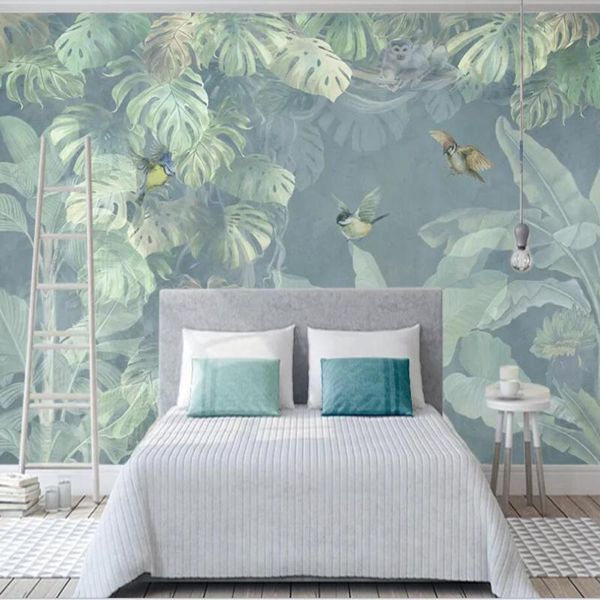 bacal custom 3d wallpaper mural modern nordic retro hand painted tropical plants leaf tv background wall decor 5d wallpapers
bacal custom 3d wallpaper mural modern nordic retro hand painted tropical plants leaf tv background wall decor 5d wallpapers