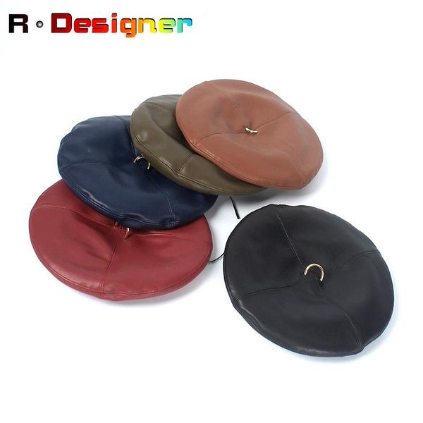 berets 2021 all seasons hat woman fashion personality hoop leather beret hip hop street wild casual female, Blue;gray
berets 2021 all seasons hat woman fashion personality hoop leather beret hip hop street wild casual female, Blue;gray