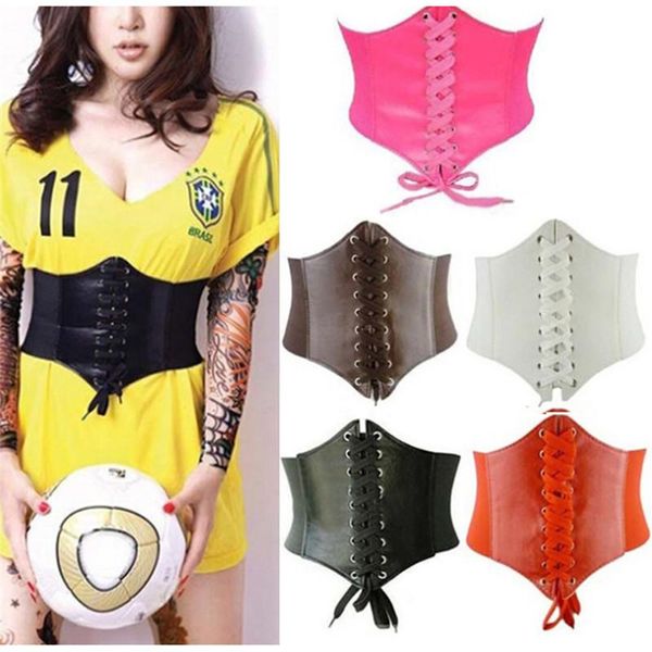 belts fashion cool women pu leather tight corset tie girls elastic extra wide high waist slimming belt let ladies look thinner, Black;brown
belts fashion cool women pu leather tight corset tie girls elastic extra wide high waist slimming belt let ladies look thinner, Black;brown