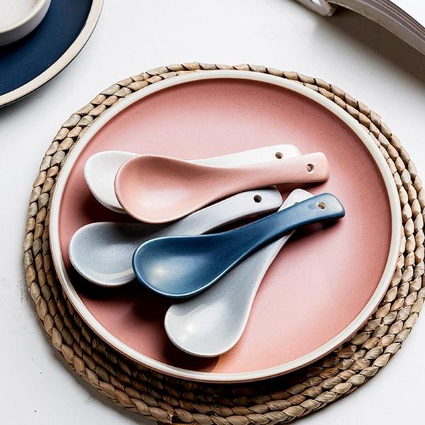 spoons kinglang 2/4/6/10pcs nordic matte soup ceramic dinner rice spoon four colors
spoons kinglang 2/4/6/10pcs nordic matte soup ceramic dinner rice spoon four colors