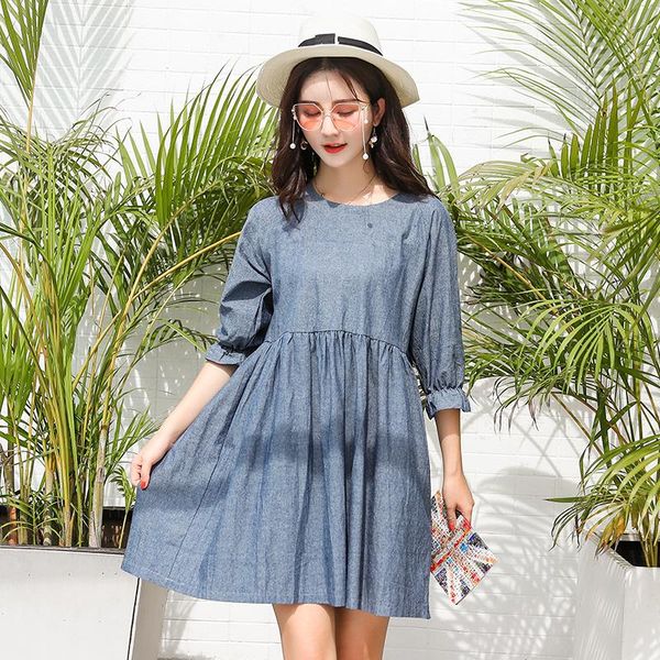 maternity dresses cotton pregnancy clothes summer dress pregnant casual denim plus size, White
maternity dresses cotton pregnancy clothes summer dress pregnant casual denim plus size, White