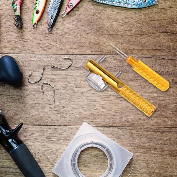 manual fishing line knotter dual-use knot-tying tool for adults elders fishing(golden) hooks
manual fishing line knotter dual-use knot-tying tool for adults elders fishing(golden) hooks