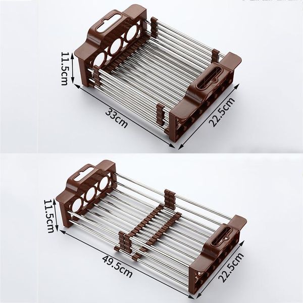 stainless steel retractable kitchen sink rack fruit and vegetable basket dishes tray storage organizer & organization
stainless steel retractable kitchen sink rack fruit and vegetable basket dishes tray storage organizer & organization