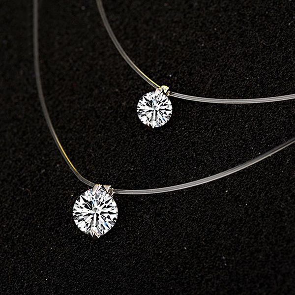 pendant necklaces wholesale 12pcs/lot 6mm/8mm 5a shiny cz crystal zirconia invisible transparent fishing line chain for women, Silver
pendant necklaces wholesale 12pcs/lot 6mm/8mm 5a shiny cz crystal zirconia invisible transparent fishing line chain for women, Silver