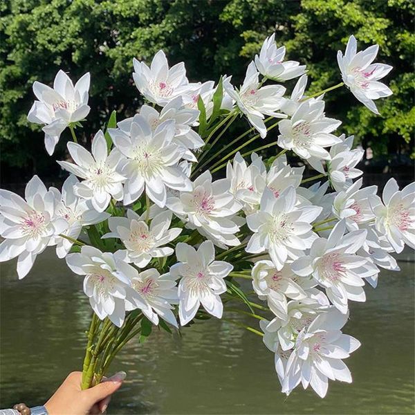 decorative flowers & wreaths 7p fake saussurea involucra (6 heads/piece) 34.65" length simulation lotus for wedding home artificial
decorative flowers & wreaths 7p fake saussurea involucra (6 heads/piece) 34.65" length simulation lotus for wedding home artificial