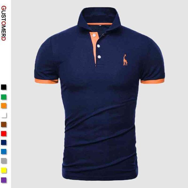 13 color brand cotton pole men, embroidered polo, giraffe t-shirts, informal fabrics, men's cloth, White;black
13 color brand cotton pole men, embroidered polo, giraffe t-shirts, informal fabrics, men's cloth, White;black
