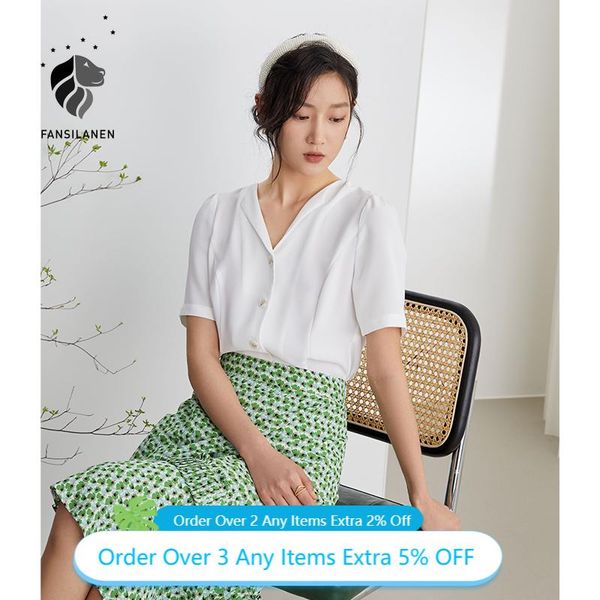 women's blouses & shirts fansilanen office lady french casual shirt white women 2021 summer short sleeve v-neck chiffon womens drop
women's blouses & shirts fansilanen office lady french casual shirt white women 2021 summer short sleeve v-neck chiffon womens drop