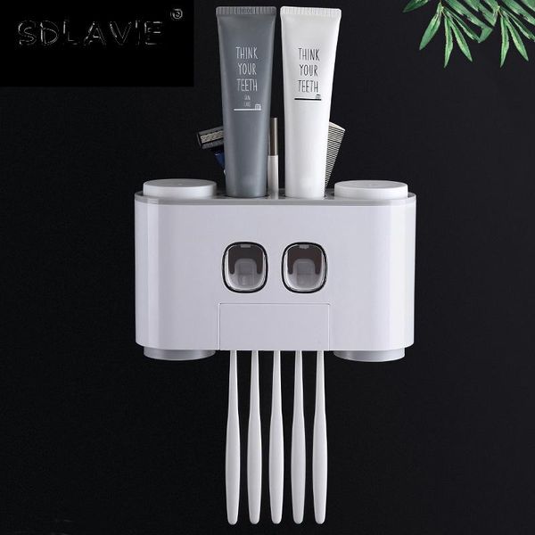 automatic toothpaste squeezer bathroom dispenser wall hanging toothbrush holder accessories bath accessory set
automatic toothpaste squeezer bathroom dispenser wall hanging toothbrush holder accessories bath accessory set