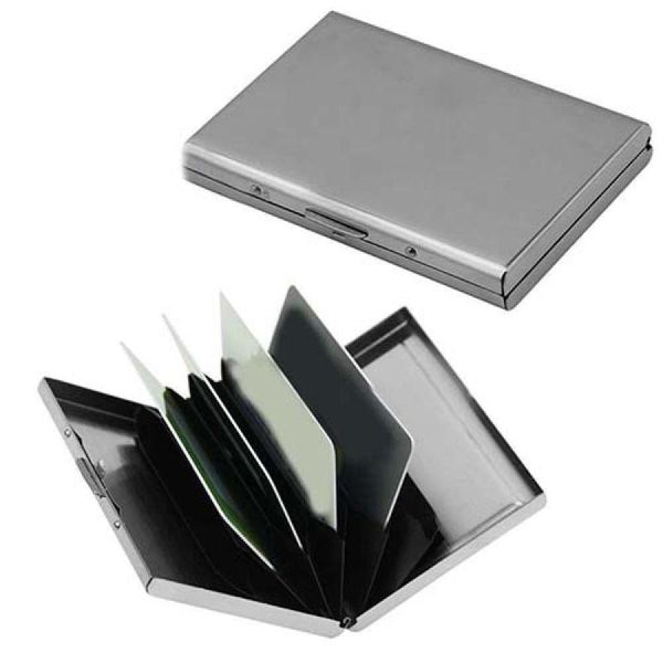 card holders stainless steel convenient metal business id holder wallet pocket box case, Brown;gray
card holders stainless steel convenient metal business id holder wallet pocket box case, Brown;gray