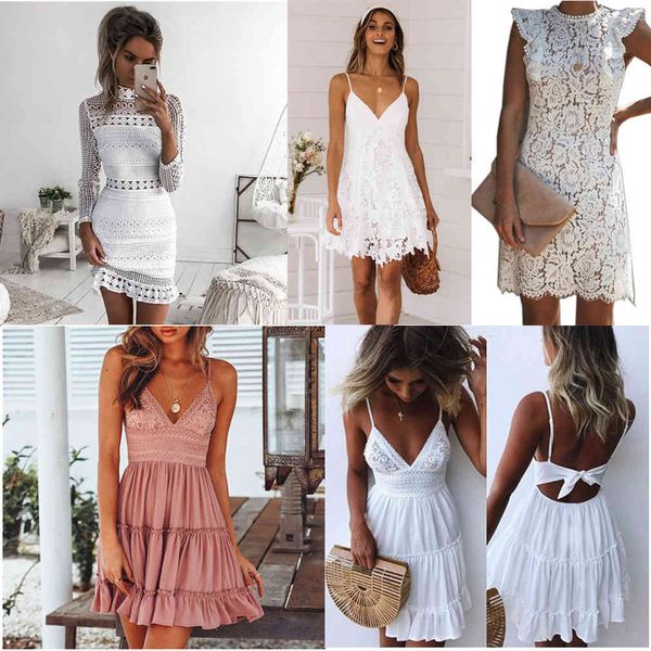 casual dresses 9 colors elegant out lace women ladies sleeveless summer midi white spring short hollow party evening es, Black;gray
casual dresses 9 colors elegant out lace women ladies sleeveless summer midi white spring short hollow party evening es, Black;gray