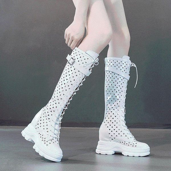 boots hollow high female summer sandal elevator 2021 platform white thigh boot slim, Black
boots hollow high female summer sandal elevator 2021 platform white thigh boot slim, Black
