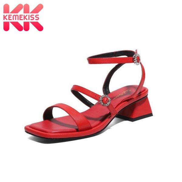 dress shoes kemekiss summer sandals for women thick heel open toe buckle strap crystal ring fashion female footwear elegant size 34-40, Black
dress shoes kemekiss summer sandals for women thick heel open toe buckle strap crystal ring fashion female footwear elegant size 34-40, Black