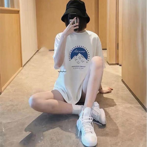 women's t-shirt ader error summer short-sleeved tide brand with the same paragraph snow mountain couple men women, White
women's t-shirt ader error summer short-sleeved tide brand with the same paragraph snow mountain couple men women, White