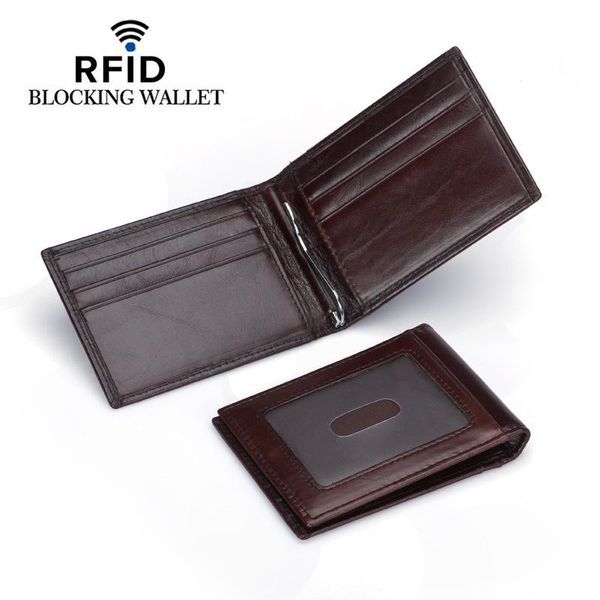 blocking genuine leather men money clip wallet small card protection purse mini cash holder for man wallets, Red;black
blocking genuine leather men money clip wallet small card protection purse mini cash holder for man wallets, Red;black