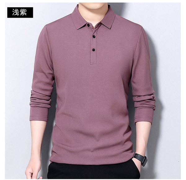 spring and autumn long sleeve t-shirt lapel fashion casual middle-aged men's slim top, Black
spring and autumn long sleeve t-shirt lapel fashion casual middle-aged men's slim top, Black