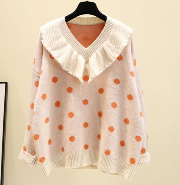 women's sweaters winter women soft warm pullovers femme ruffles collar heart sweet knitting, White;black
women's sweaters winter women soft warm pullovers femme ruffles collar heart sweet knitting, White;black