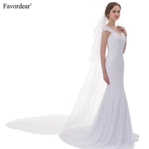 bridal veils favordear gorgerous 2 tiers cathedral veil ivory long for brides with blusher pearls decorations veu de noiva, Black
bridal veils favordear gorgerous 2 tiers cathedral veil ivory long for brides with blusher pearls decorations veu de noiva, Black