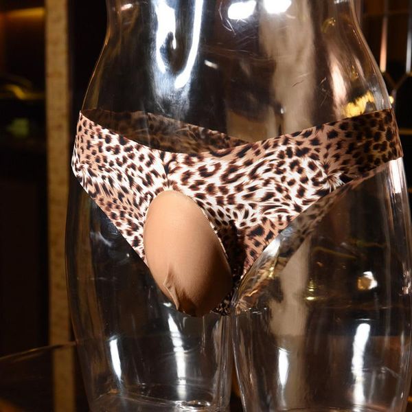 men fetish lingerie ice silk leopard briefs cock pouch breathable sheer seamless thongs sissy gay wear erotic underwear men's g-strings, Black;brown
men fetish lingerie ice silk leopard briefs cock pouch breathable sheer seamless thongs sissy gay wear erotic underwear men's g-strings, Black;brown