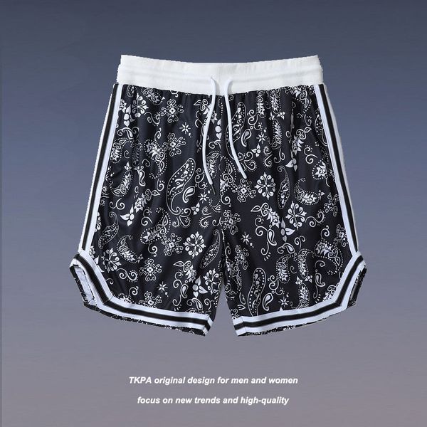 tkpa national tide cashew flower manyin casual capris men's and women's tide hip hop loose basketball shorts, White;black
tkpa national tide cashew flower manyin casual capris men's and women's tide hip hop loose basketball shorts, White;black