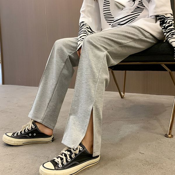 women's sports pants straight side split trousers for female spring lady joggers streetwear gray sweatpants drop 210524, Black;white
women's sports pants straight side split trousers for female spring lady joggers streetwear gray sweatpants drop 210524, Black;white