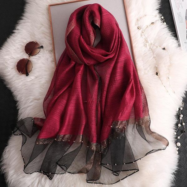 scarves 2021 100% silk wool scarf plain ombre beads shawl spain fashion summer beach hijab foulards sjaal 190*70cm, Blue;gray
scarves 2021 100% silk wool scarf plain ombre beads shawl spain fashion summer beach hijab foulards sjaal 190*70cm, Blue;gray
