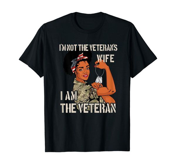 i'm not veteran's wife i'm veteran veteran's day gift tee t-shirt black s-5xl, White;black
i'm not veteran's wife i'm veteran veteran's day gift tee t-shirt black s-5xl, White;black