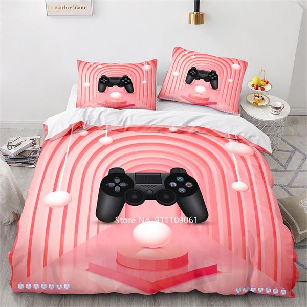 bedding sets home textile black game controller down duvet cover pillowcase pink white blue set single and double king size
bedding sets home textile black game controller down duvet cover pillowcase pink white blue set single and double king size
