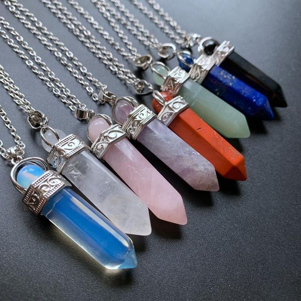 decorative objects & figurines natural crystal roller balls hexagonal pendulum stones pendant wand point shape necklace energy healing cryst
decorative objects & figurines natural crystal roller balls hexagonal pendulum stones pendant wand point shape necklace energy healing cryst