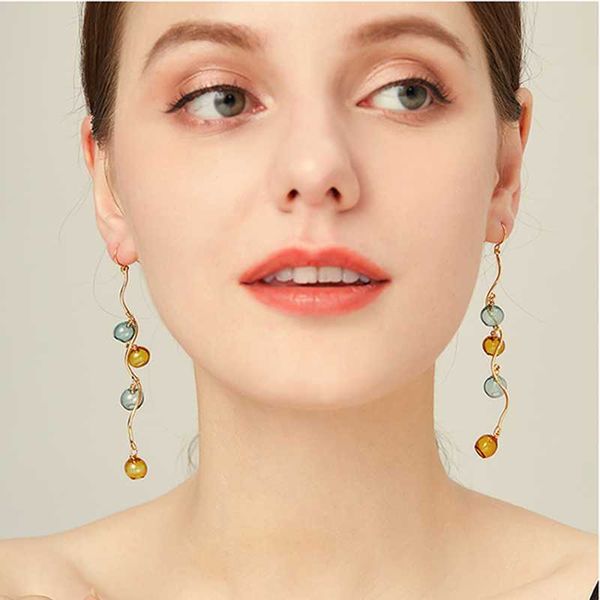 dangle & chandelier unique long korean earrings fashion jewelry 2021 bubble original hand blown glass ball for women, Silver
dangle & chandelier unique long korean earrings fashion jewelry 2021 bubble original hand blown glass ball for women, Silver