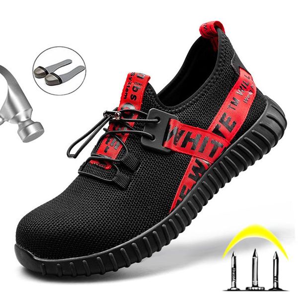 boots breathable men's safety boot steel toe shoes work men construction sneakers anti-smashing 48, Black
boots breathable men's safety boot steel toe shoes work men construction sneakers anti-smashing 48, Black