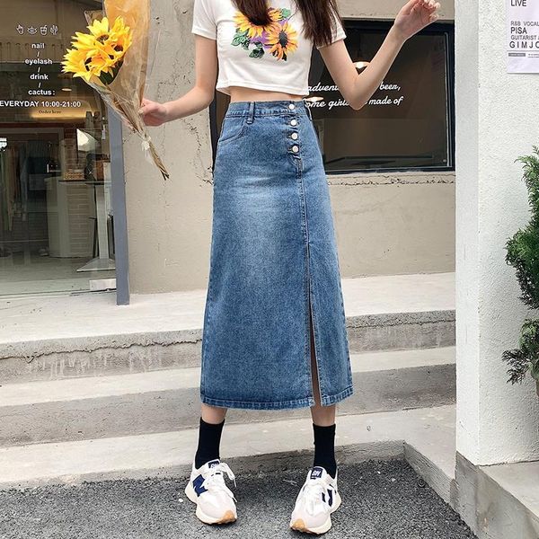 skirts guuzyuviz spring autumn jean long for women button high waist split a line skirt casual maxi plus size jupe longue femme, Black
skirts guuzyuviz spring autumn jean long for women button high waist split a line skirt casual maxi plus size jupe longue femme, Black